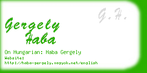 gergely haba business card